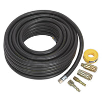 Sealey Air Hose Kit with Connectors 15m x 8mm AHK01
