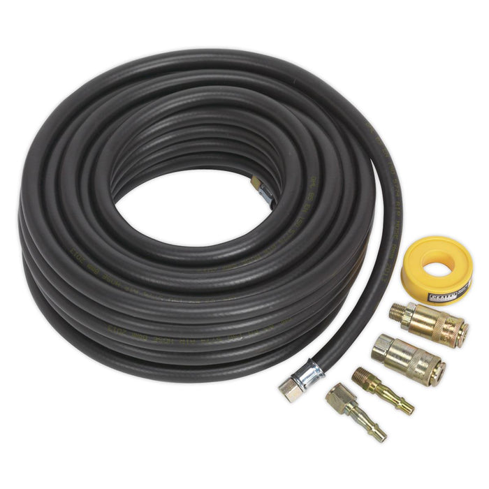 Sealey Air Hose Kit with Connectors 15m x 8mm AHK01 Sealey - Town Tools 