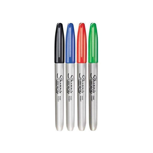 Sharpie® Fine Tip Permanent Marker Assorted (Pack 4) Sharpie® - Town Tools