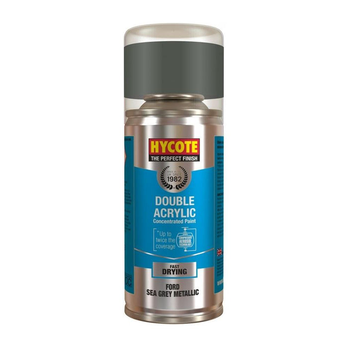 4x Hycote Aerosol Paint for Ford Sea Grey (Metallic) 150ml Hycote - Town Tools 