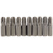 Draper PZ Type Insert Bit, 1/4" Hex, 25mm Long, No.3 (Pack of 10) 64057 Draper - Town Tools 