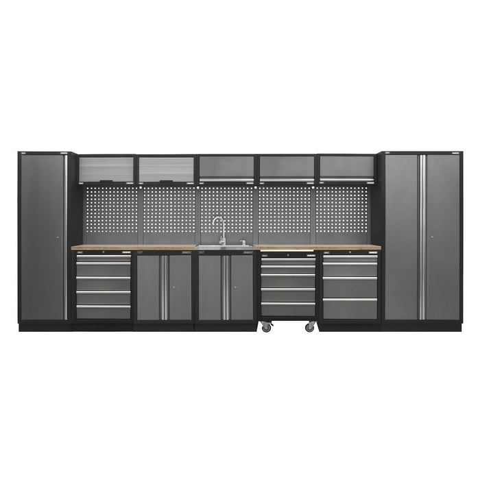 Superline Pro Superline PRO Storage System with Pressed Wood Worktop 4.9m Superline Pro - Town Tools 