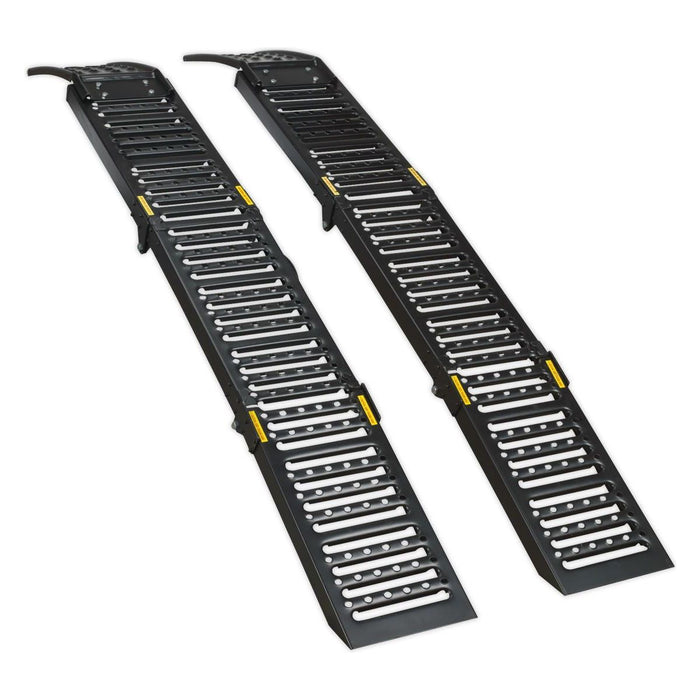 Sealey Steel Folding Loading Ramps 500kg Capacity per Pair FCR500 Sealey - Town Tools 