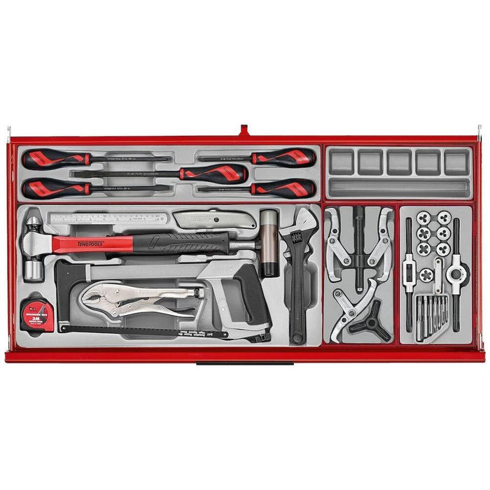 Teng Tools 37" PRO35™ roller cabinet tool kit 595 pieces red Town Tools - Town Tools
