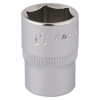 Draper Elora Hexagon Socket, 1/4" Sq. Dr., 13mm 11102