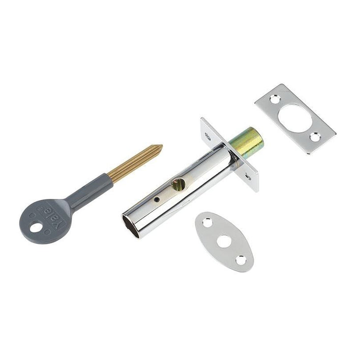 Yale Locks PM444 Door Security Bolt Polished Chrome Finish Visi of 1 Yale Locks - Town Tools