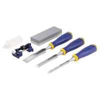 Irwin® Marples® MS500 ProTouch™ All-Purpose Chisel Set, 3 Piece + Sharpening Kit