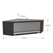 Sealey Modular Corner Wall Cabinet 865mm APMS61 Sealey - Town Tools 