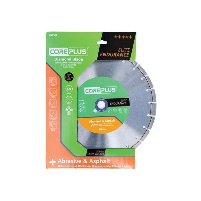 Coreplus AB350E Elite Abrasive & Asphalt Diamond Blade 350mm CorePlus - Town Tools