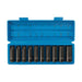 Silverline Deep Impact Socket Set 1/2" Drive 6pt Metric 10pce 10 - 22mm Silverline - Town Tools 