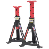 Sealey AXLe Stands (Pair) 3 Tonne Capacity per Stand Red AS3R