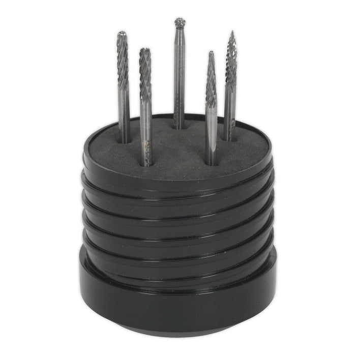 Sealey Micro Carbide Burr Set 5pc MCBSET01 Sealey - Town Tools 