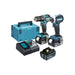 Makita DLX2460T3J Brushless Twin Pack 18V 3 x 5.0Ah Li-ion Makita - Town Tools
