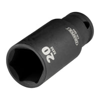 Draper Draper HI-TORQ Metric Deep Impact Socket, 3/8" Sq. Dr., 20mm