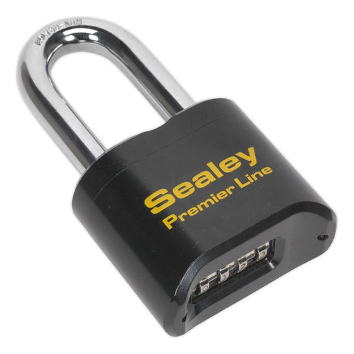 Sealey Steel Body Combination Padlock Long Shackle 62mm PL603L Sealey - Town Tools 