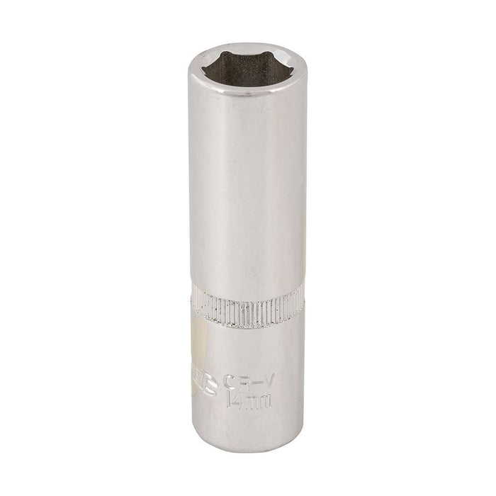 Silverline Deep Socket 1/2" Drive 6pt Metric 14mm Silverline - Town Tools 