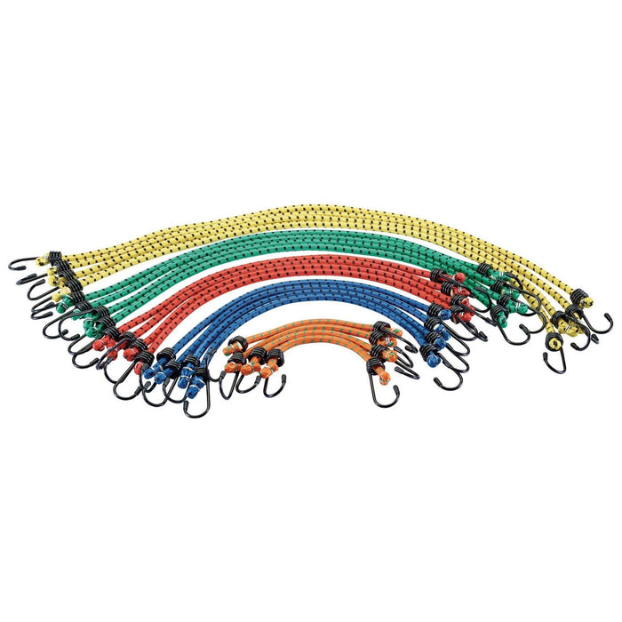 Draper Assorted Bungee Cords (Pack of 20) 63574 Draper - Town Tools 