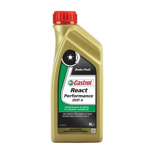 Castrol React Performance Brake Fluid DOT 4 - 1 Litre Castrol - Town Tools 