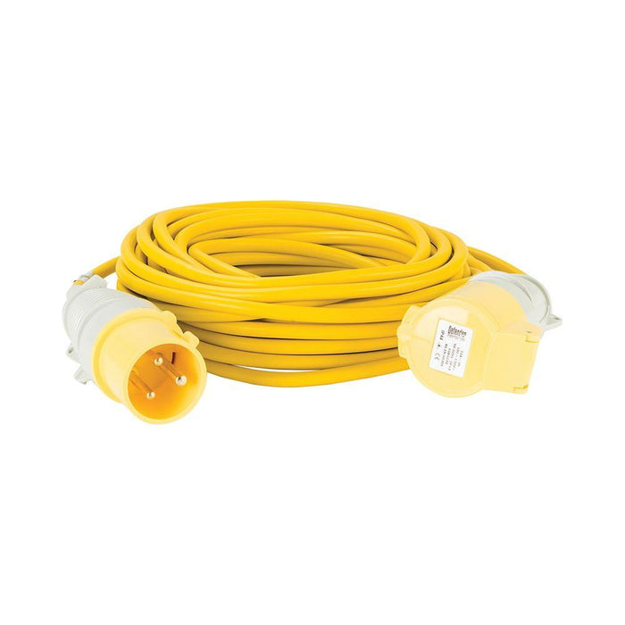 Defender Extension Lead Yellow 2.5mm2 32A 14m 110V