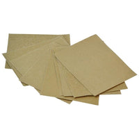 Faithfull Cork Block Glasspaper Sanding Sheets Assorted (Pack 10)