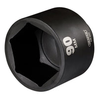 Draper Draper HI-TORQ Deep Impact Socket, 1" Sq. Dr., 90mm