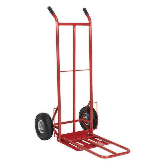 Sealey Sack Truck with Pneumatic Tyres & Folding 250kg Capacity CST990