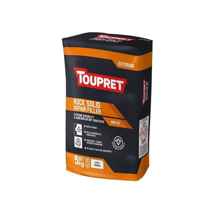 Toupret Exterior Rock Solid Repair Filler 5kg Toupret - Town Tools