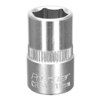 Sealey WallDrive Socket 11mm 3/8"Sq Drive S3811