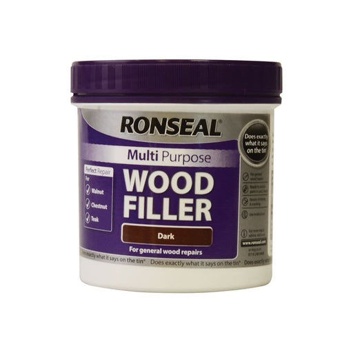 Ronseal Multipurpose Wood Filler Tub Dark 465g Ronseal - Town Tools