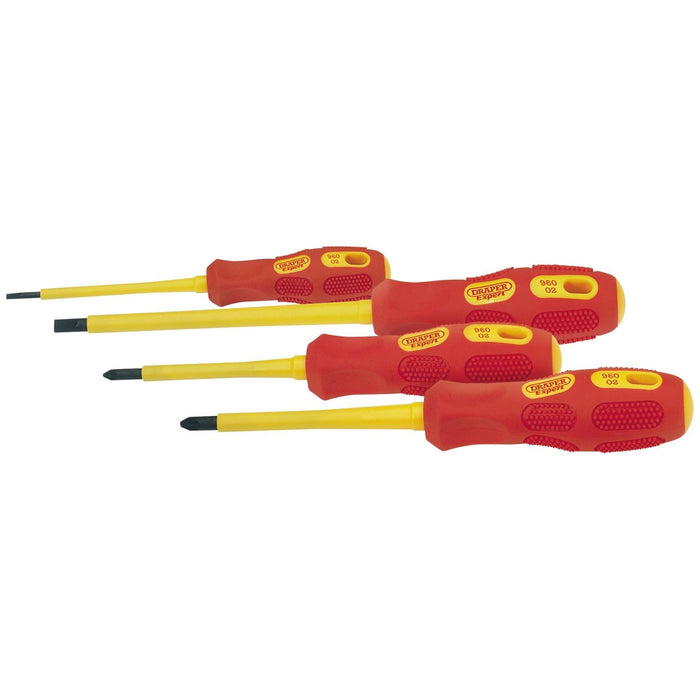 Draper VDE Approved Fully Insulated Screwdriver Set (4 Piece) 69233 Draper - Town Tools 