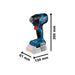 Bosch GDS 18V-210 C Professional 1/2in Impact Wrench 18V Bare Unit Bosch - Town Tools