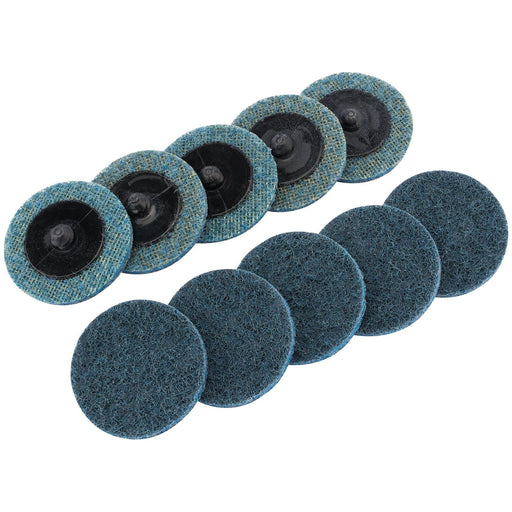 Draper Polycarbide Abrasive Pads, 50mm, Fine (Pack of 10) 75622 Draper - Town Tools 