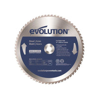 Evolution Mild Steel Cutting Mitre Saw Blade 255 x 25.4mm x 52T