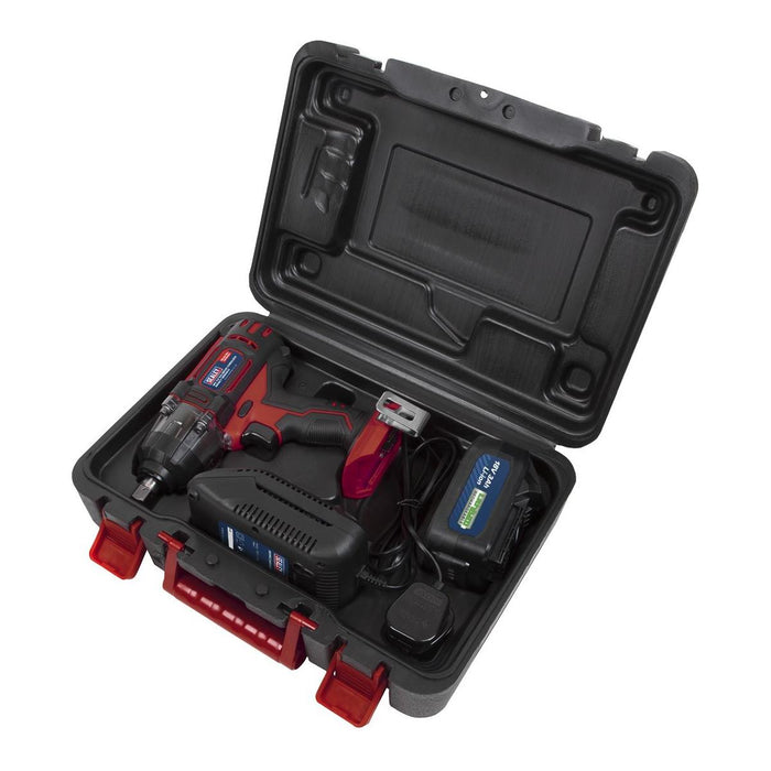 Sealey Cordless Impact Wrench 18V 3Ah Lithium-ion 1/2"Sq Drive CP400LI Sealey - Town Tools