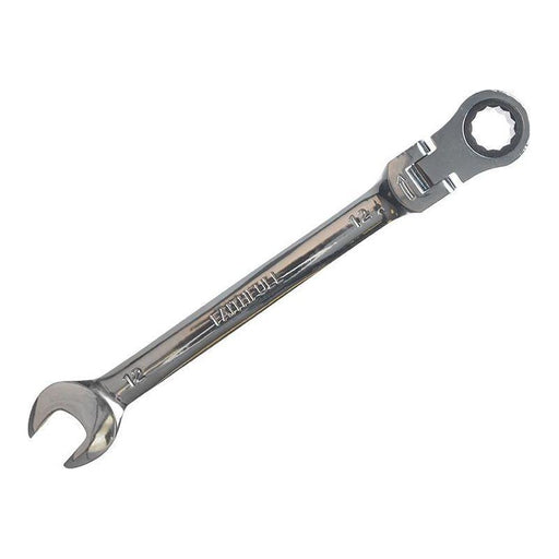 Faithfull Ratchet Combination Spanner Flex Head CV 12mm Faithfull - Town Tools