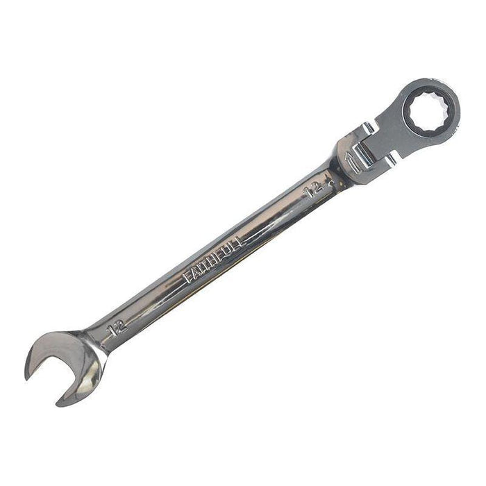 Faithfull Ratchet Combination Spanner Flex Head CV 12mm Faithfull - Town Tools