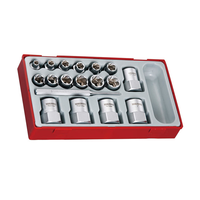 Teng Tools Stud Extractor Set TT1 18 Pieces Teng Tools - Town Tools 