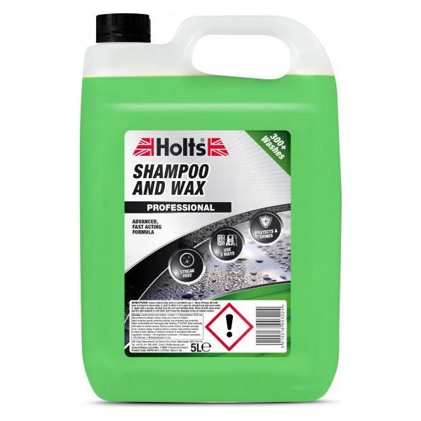 2 x Holts Car Shampoo and Wax Streak Free Professional Wash Polish Shine 5L Holts - Town Tools 