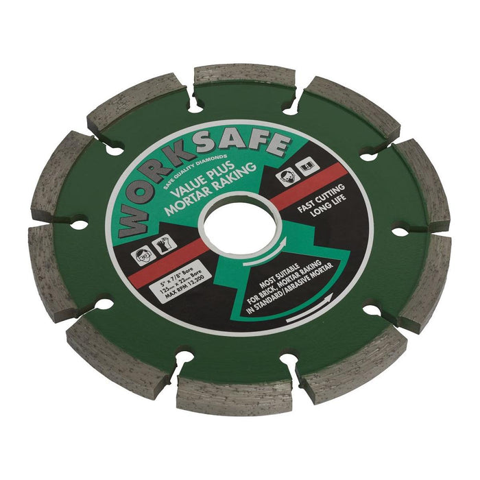 Sealey Value Plus Diamond Blade125 x 22mm WDVP125 Sealey - Town Tools 