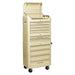 Sealey Retro Style Topchest Mid-Box & Rollcab Combination 10 Drawer Cream Sealey - Town Tools 