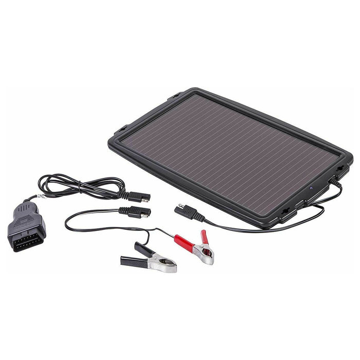 AA 12V Solar Powered Panel Car Caravan Battery EOBD Trickle Charger Maintainer AA - Town Tools 