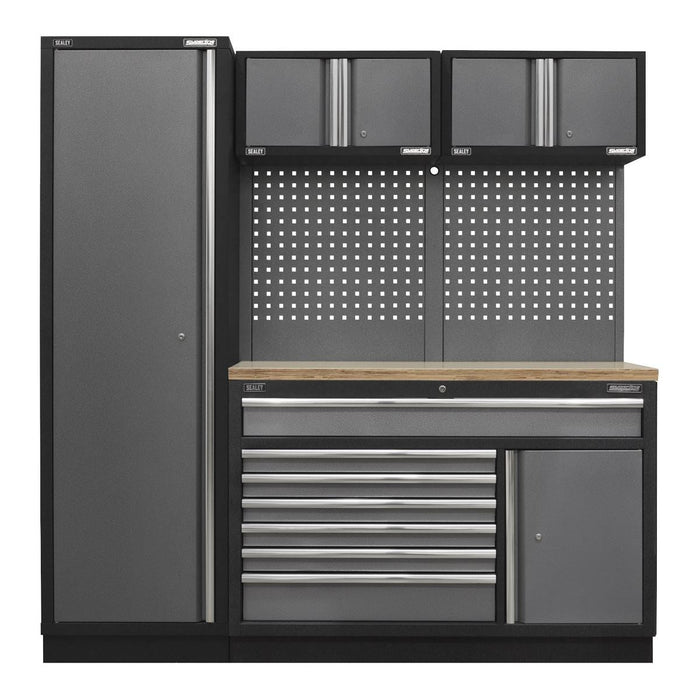 Sealey Superline Pro 1.96m Storage System Pressed Wood Worktop APMSSTACK10W Sealey - Town Tools 