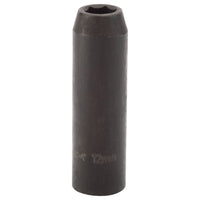 Draper Deep Impact Socket, 1/2" Sq. Dr., 12mm (Sold Loose) 59873