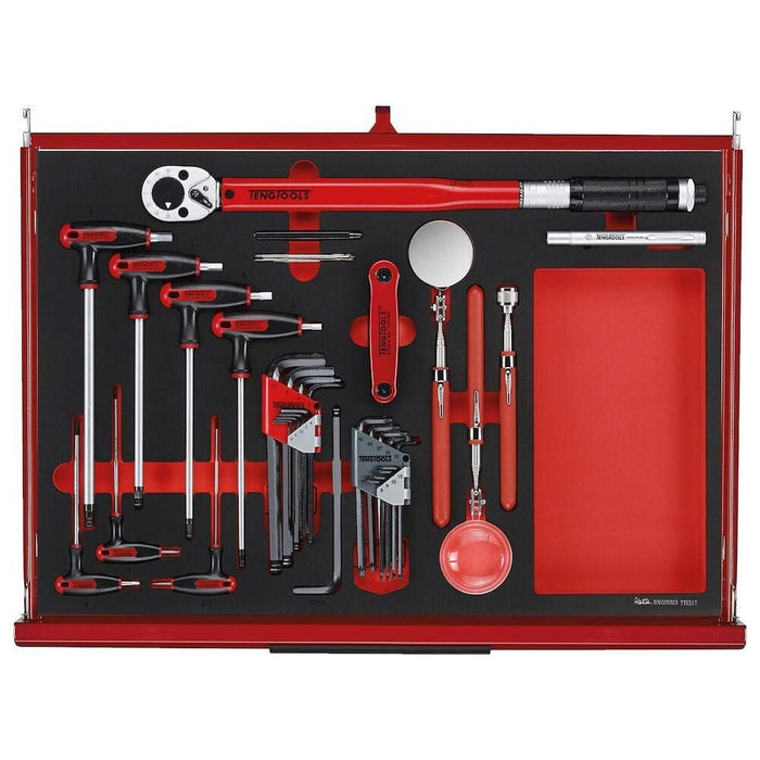 Teng Tools 26" PRO35™ roller cabinet FOAM tool kit 335 pieces red Town Tools - Town Tools