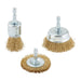 Draper Brassed Steel Crimped Wire Brush Set (3 Piece) Draper - Town Tools