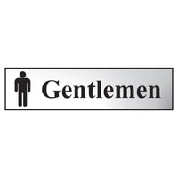 Scan Gentlemen - Polished Chrome Effect 200 x 50mm