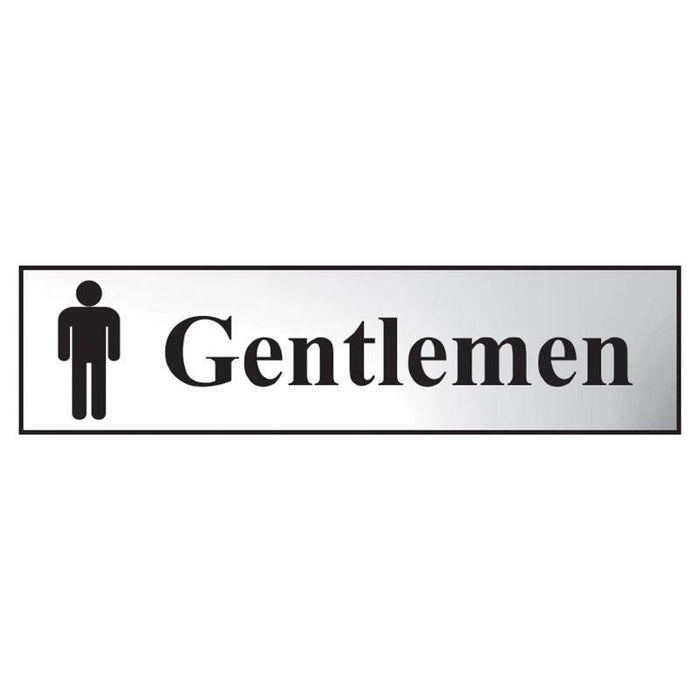 Scan Gentlemen - Polished Chrome Effect 200 x 50mm Scan - Town Tools