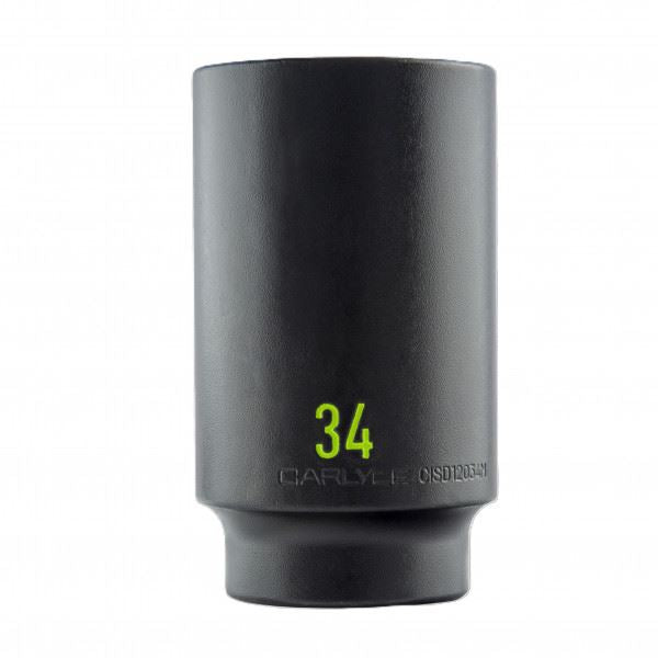 Carlyle Tools 1/2 Drive 34mm 6 Point Deep Impact Socket