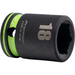 Sealey 1/2"Dr Lock-On Impact Socket 18mm (Green Coded Ring)