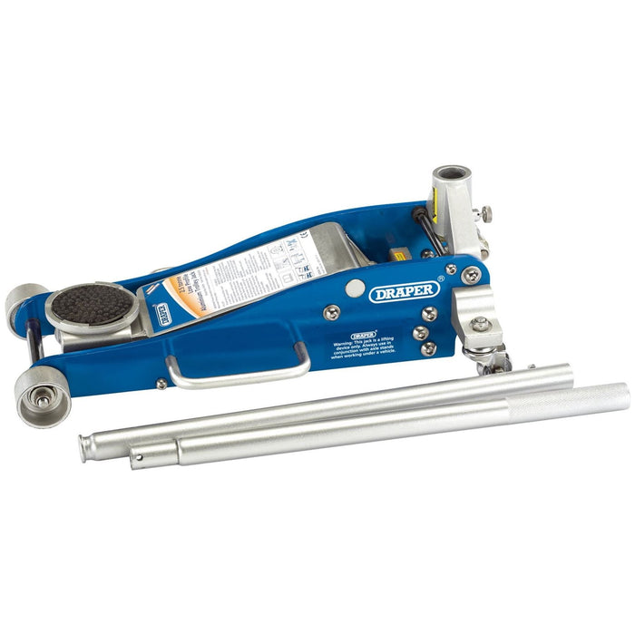 Draper Aluminium and Steel Low Profile Trolley Jack, 2.5 Tonne 31479 Draper - Town Tools 